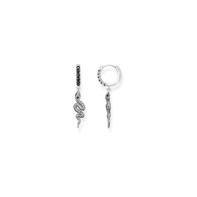 Boucles d'oreilles créoles Thomas Sabo Sterling Silver en argent et PVD